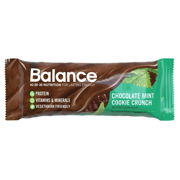 Balance Nutrition Bar, Chocolate Mint Cookie Crunch, 14g Protein, 6 Ct