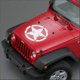 thumbnail image 1 of 2 Pack Off-Road Star Military Destroy US Army Decals Personality Decor Stickers 20cm Vehicles 2 Pack (Black+White, 20cm), 1 of 5
