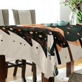 thumbnail image 5 of Yayeee Tablecloths 60" x 60" Rectangle Wrinkle Resistant Party Table Cover, Beige Christmas Trees, 5 of 8