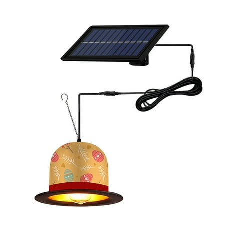 

Outdoor Courtyard Hanging Corridor Easter Bunny Decoration Remote Control Lighting Solar Chandelier