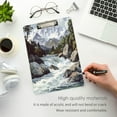 thumbnail image 3 of FORMRS Acrylic Clipboard with Low Profile Clip Standard A4 Letter Size, 12.5" x 9", River and Mountains, 3 of 8