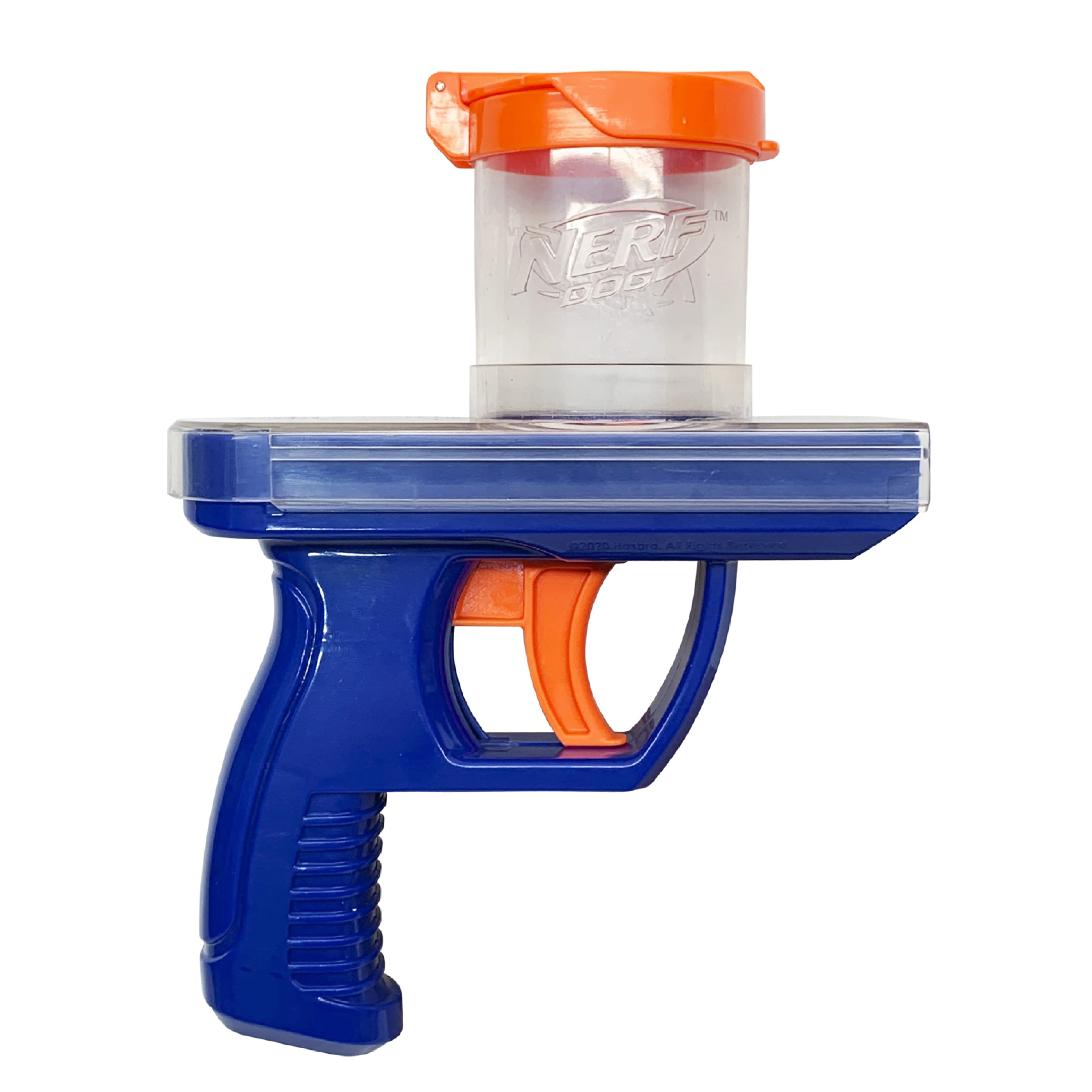 Nerf Dog Toys Treat Blaster Fetch Dog Toy with 8 Chicken-Flavored Discs