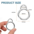 thumbnail image 2 of UXcell 8 Pcs Pince à Ressort, Fermoir à Ressort en Métal, Accessoires de Boucle à Enclenchement en Forme de Gourde pour Bricolage, Argent, Grand, 2 of 7
