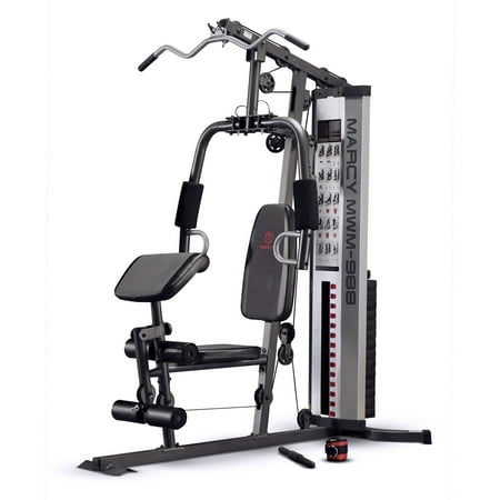 Marcy Pro MWM-988 Home Gym System 150 Pound Adjustable Weight Stack (Best Single Stack Home Gym)