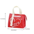thumbnail image 3 of Storage And Organization, Tswi Pu Thickened Insulated Lunch Bag Simple Solid Color Bag for Womens Workers And Picnics Storage Containers Lunch Box Food Food Storage Storage Box Red, 3 of 4