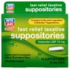 Rite Aid Fast Relief Laxative Suppositories, Bisacodyl USP 10 mg - 16 ct