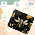 thumbnail image 3 of Bee 8.3x9.8 Inch Square Gaming Mouse Pad with Non-Slip Rubber Bottom, Printed Desk Mat for Office and Gaming, 3 of 6