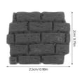 thumbnail image 2 of CTIRCHIU 10 Pcs Bricks for Landscaping in Micro Landscape Creation Grey Resin, 2 of 8
