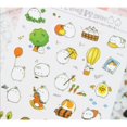 thumbnail image 1 of VONKY 6 Sheet Kawaii Cute Fat Rabbit Transparent Stickers Scrapboking Album Decor, 1 of 9