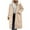 Beige, variant on Women's Mid-Length Hooded Cotton Coat, Faux Fur Trim Parka, Long Sleeve Quilted Jacket, Casual Streetwear Coat, Drawstring Waist Puffer Coat, Cold Weather Outerwear Beige