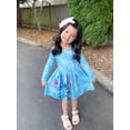 thumbnail image 3 of Vestido Disney Stitch para niña pequeña, paquete de 2 unidades, azul degradado y morado, 5-6 años, 3 of 6