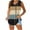 Khaki., variant on Women's Plus Size Sleeveless Blouse,Summer Color Blocked Tops,Color Print V-Neck Loose Sleeveless T-Shirt Tops