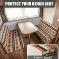 thumbnail image 2 of Uorisanigo Aztec Geometric Rv Dinette Cushions 2 Set Stretchable Elastic Rv Seat Covers Breathable Replacement Couch Cushion Slipcovers for Travel Trailer Couch Sofa Furniture Protector, 2 of 7