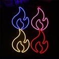 thumbnail image 4 of Vikakiooze Flame Neon Sign, Neon Lights For Wall Decor, Usb Battery Powered Neon Wall Light Kitchen Gadgets, 4 of 7