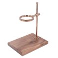 thumbnail image 2 of Pour Over Coffee Dripper Stand, 360 Free Rotation Solid Wood Base Coffee Dripper Holder Rose Gold Elegant  For Office, 2 of 8
