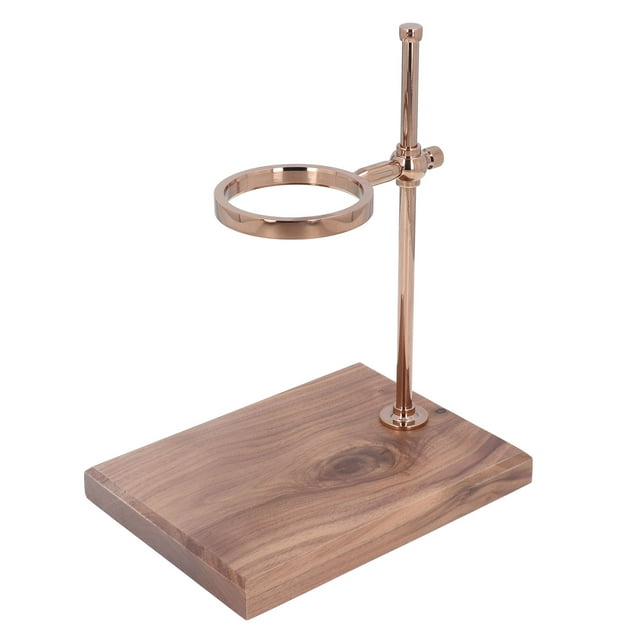 Oubit Coffee Dripper Holderwith Wood Base,Rose Gold Pour Over Pour Over Coffee Dripper Stand Pour Over Stand Coffee Station Leading Edge Technology