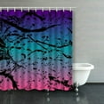 thumbnail image 1 of RYLABLUE Rideaux de Douche Ombrés Arc-en-Ciel Éclaboussures d'Encre 66x72 Pouces, 1 of 1