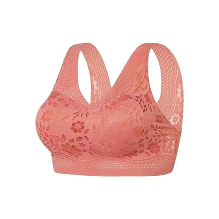

Midsumdr Bras for Women Traceless Comfortable No Steel Ring Vest Breathable Gathering Lace Underwear
