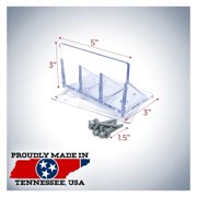 20 Pack Jumbo Snow Guard UV Clear Includes Perfect Seal Gasket and Mounting Screws Stop Snow and Ice from Sliding Off Your Metal Roof Roofing Gutter Guards Stops Stoppers Blocks Blox