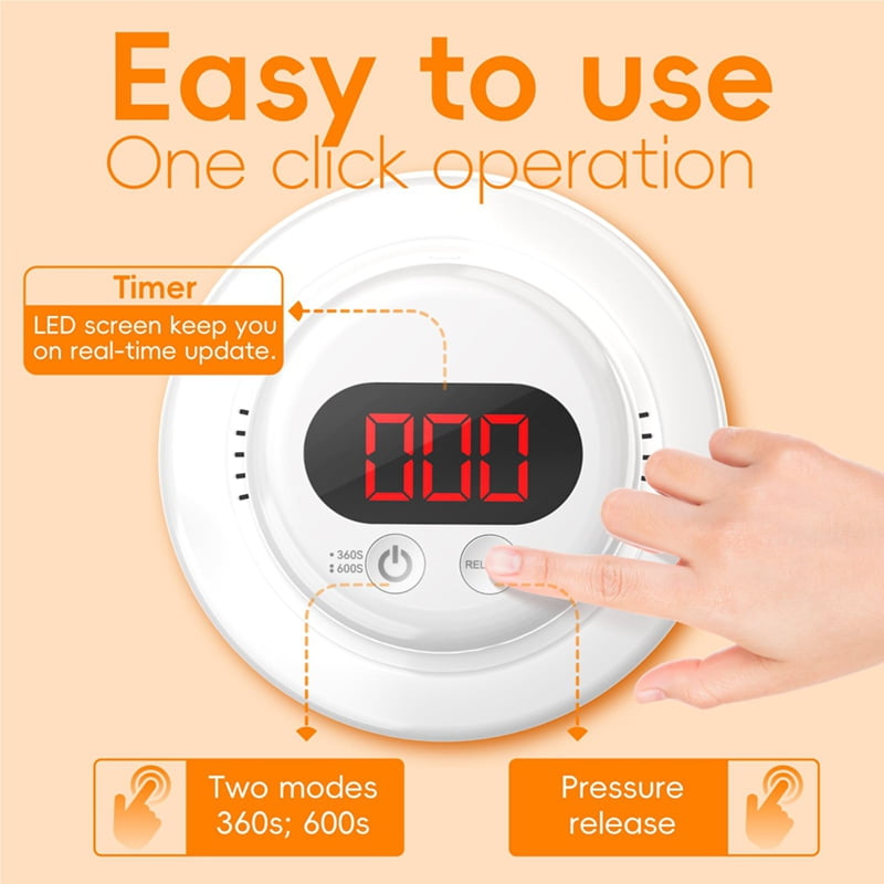 HOT Resin Bubble Remover, Remove 99% 5-8 Minutes, 95kPa Vacuum Chamber for Epoxy Resin, UV Us Plug