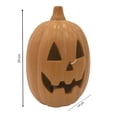 thumbnail image 3 of Adorno Way To Celebrate Diseño de Calabaza de Halloween Chico LED Anaranjado, 3 of 4