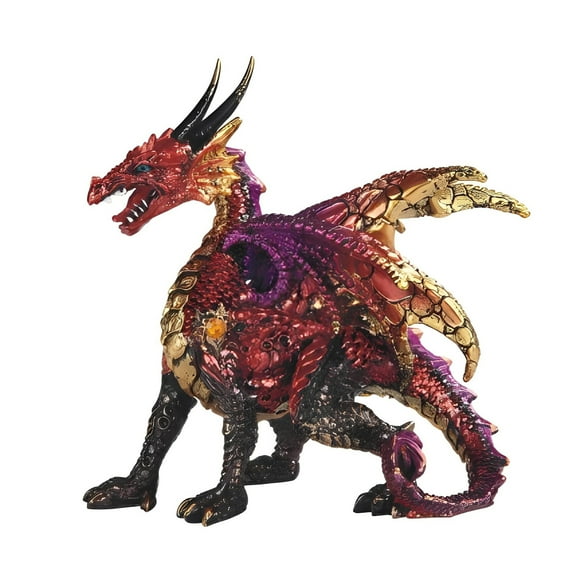FC Design 5"W Red Volcano Dragon Figurine Statue Sculpture Ornament Decoration Home/Room Decor and Unique Gift Ideas for Housewarming, Holidays and Birthdays