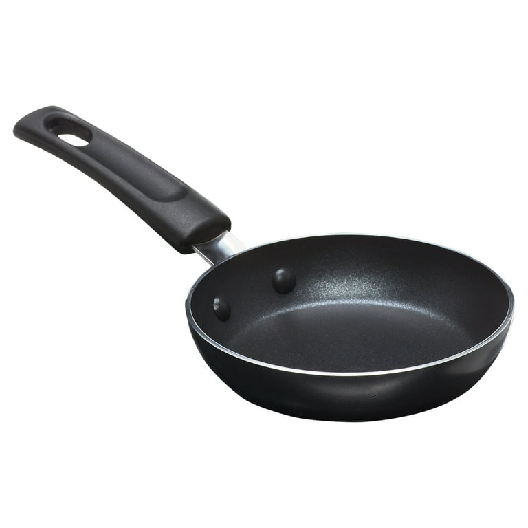 Non-stick Egg Frying Pan, with Thermo-Triangle Indicator, Wood