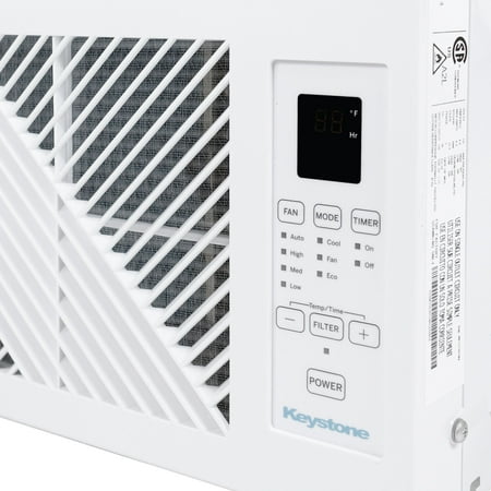 Keystone - 6,000 BTU Window Mounted Air Conditioner with Remote Control - white