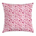 thumbnail image 1 of Love Throw Pillow Cushion Cover, Abstract Sentimental Composition with Big Little Hearts in Pink Colors Curly Soft, Decorative Square Accent Pillow Case, 18 X 18 Inches, Multicolor, by Ambesonne, 1 of 2