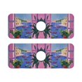 thumbnail image 7 of Yayeee Faucet Mat for Kitchen Sink 14.7" Diatomite Long Splash Guard Pad, Purple Window Scene, 2 Pack, 7 of 7