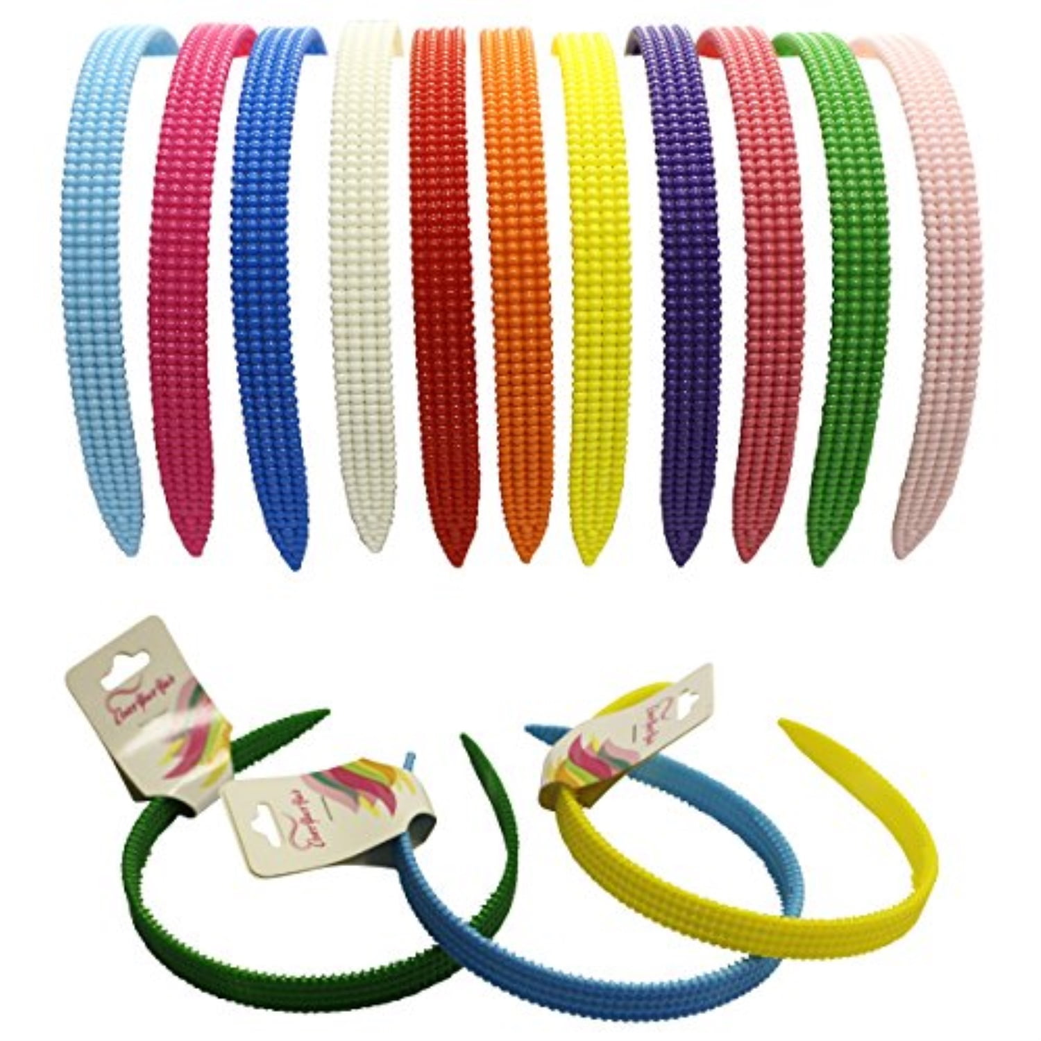plastic hairbands hard headbands 12 pack colorful hairband by