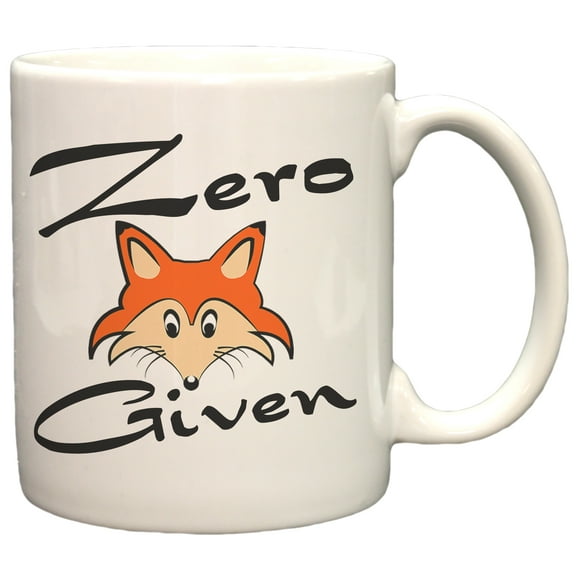 Zero Fox Given Funny Play On Words 11oz. Coffee Mug