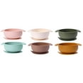 thumbnail image 6 of KC Luv Silicone Suction Baby Bowls, Dusty Pink & Milk White, BPA Free, Baby Led Weaning, 6 of 9