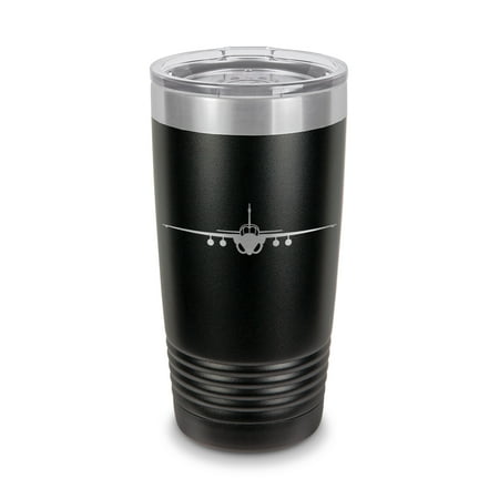 

A-6 Intruder Tumbler 20 oz - Laser Engraved w/ Clear Lid - Polar Camel - Stainless Steel - Vacuum Insulated - Double Walled - Travel Mug - a6 attack aircraft