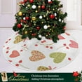thumbnail image 6 of FMSHPON Valentines Mother's Day Hearts Xmas Christmas Tree Skirt Stand Mat for Holiday Party Decoration Indoor Outdoor 48 inches, 6 of 6