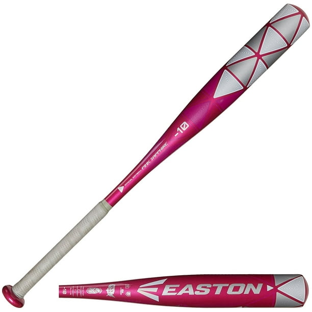 EASTON PINK SAPPHIRE 10, Fastpitch Softball Bat, 27"/17oz Walmart