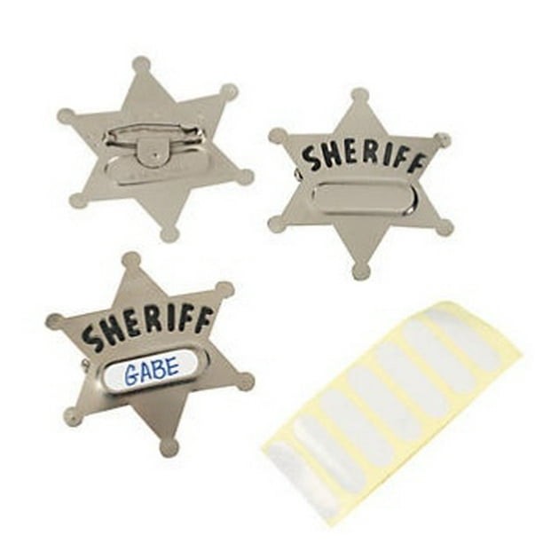 Sheriff Badge Metal 9006M 12 PACK