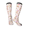 thumbnail image 5 of Lsque Dachshund Dog Puppy Printed Crew Socks Men's Women's LightWeight Thin Casual Calf Socks ,Knee High Socks,Cotton Socks, 5 of 9