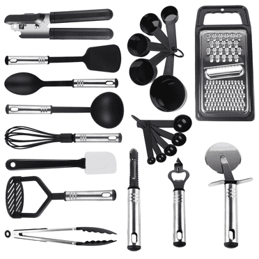 Lux Decor Collection 23 Piece Kitchen Utensils Set - Nylon and ...