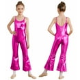 thumbnail image 6 of Doomiva Kids Modern Hip Hop Jazz Dance Bodysuit Full Sequins Jumpsuit Stage Performance Dancewear Hot Pink 8, 6 of 7