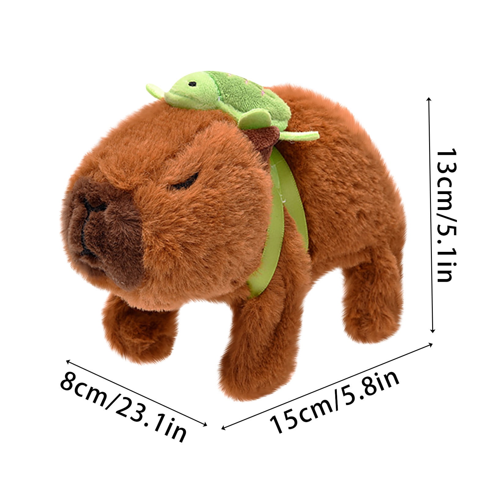 5Inch Cuddly Capybara Electric Plush Toy - Noise & Walking - Stuffed Animals Plush, Gifts for Teens Women & Fans