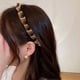 thumbnail image 5 of Diademas para mujer, diadema cuadrada, elegante diadema tejida con dientes antideslizantes, para uso diario, fiestas y eventos, accesorio para el cabello elegante, cómodo, ligero y duradero., 5 of 5