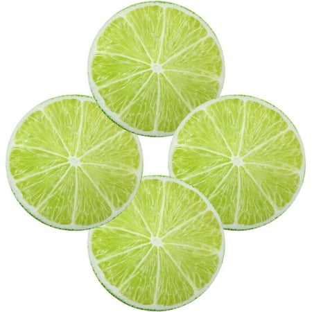 

Coolnut Slice of Lime Citrus Round Placemats for Dining Table Non-Slip Heat-Resistant Polyester Table Mats Set of 4 Washable Table Mats for Kitchen Dining Table Decoration