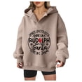 thumbnail image 2 of Dance Like Like Rudolph Santa Love Jesu Christmas Hoodies for Women Christian Pullover Sweatshirt, 2 of 8