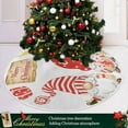 thumbnail image 6 of FMSHPON Funny Christmas Gnomes Xmas Christmas Tree Skirt Stand Mat for Holiday Party Decoration Indoor Outdoor 36 inches, 6 of 6