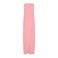 thumbnail image 5 of NXMZXB Sundresses for Women 2025 Scoop Neck Sleeveless Tank Dress Summer Beach Solid Party Flowy Long Maxi Dresses with Side Pockets Pink S, 5 of 5