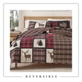 thumbnail image 5 of Lodge Quilt Set - Lightweight, Soft, All-Season - 2-Piece Reversible Rustic Bedding Set (Twin / Twin XL, Red / Black), 5 of 6