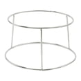 thumbnail image 6 of 2 Tiers Food Serving Riser Seafood Plate Round Plate Rack Silver Tray Stand, 6 of 19