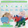 thumbnail image 5 of Bubble Machine, Dinosaur Bubble Blower, 2500+ Bubbles Per Minute Bubbles for Kids Age 3 4 5 6 7 8 9 10 11 12,Fun Gifts for Christmas Birthday Wedding Party Indoor Outdoor Toy, 5 of 7