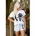 thumbnail image 4 of Cute Dog Cat Pet Lover Owner Paw Women's Plus Size Graphic Tee Brisco Brands 2X, 4 of 5